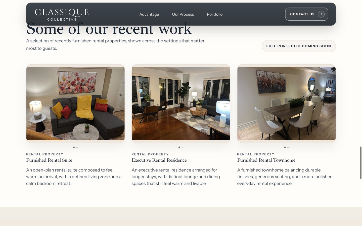 Classique Collective recent work on desktop